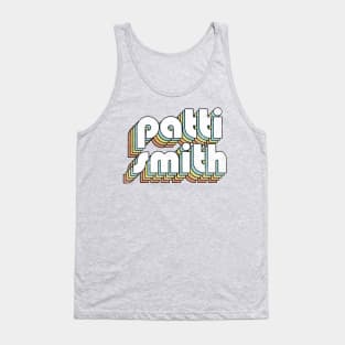 Patti Smith - Retro Rainbow Letters Tank Top